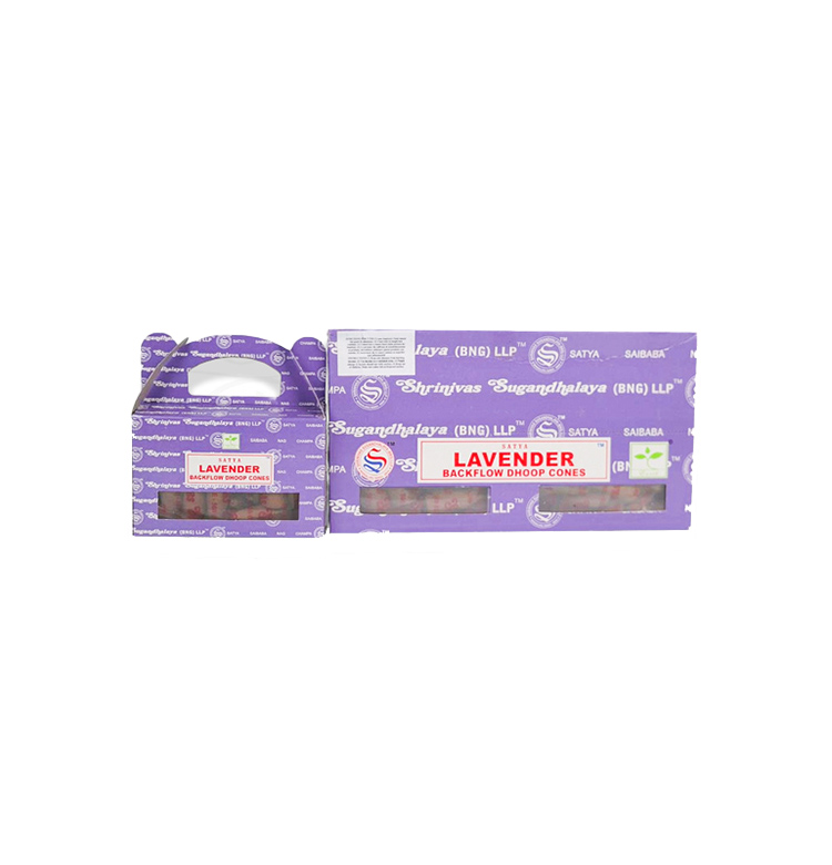 Cônes de reflux de lavendar satya